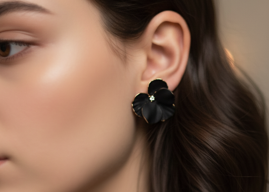 Pave Diamond & Emerald Teardrop Chandelier Earrings