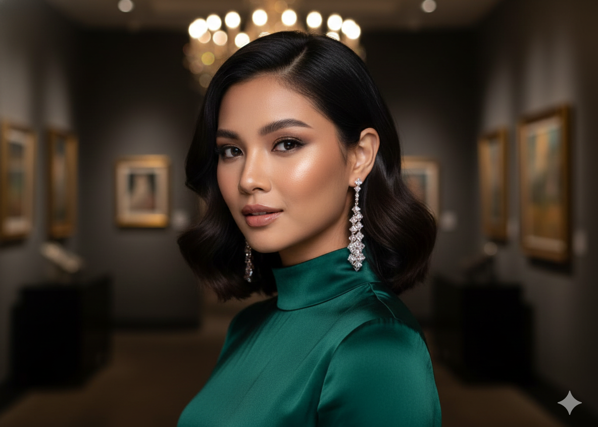 Glamour Cascade Pave Drop Earrings