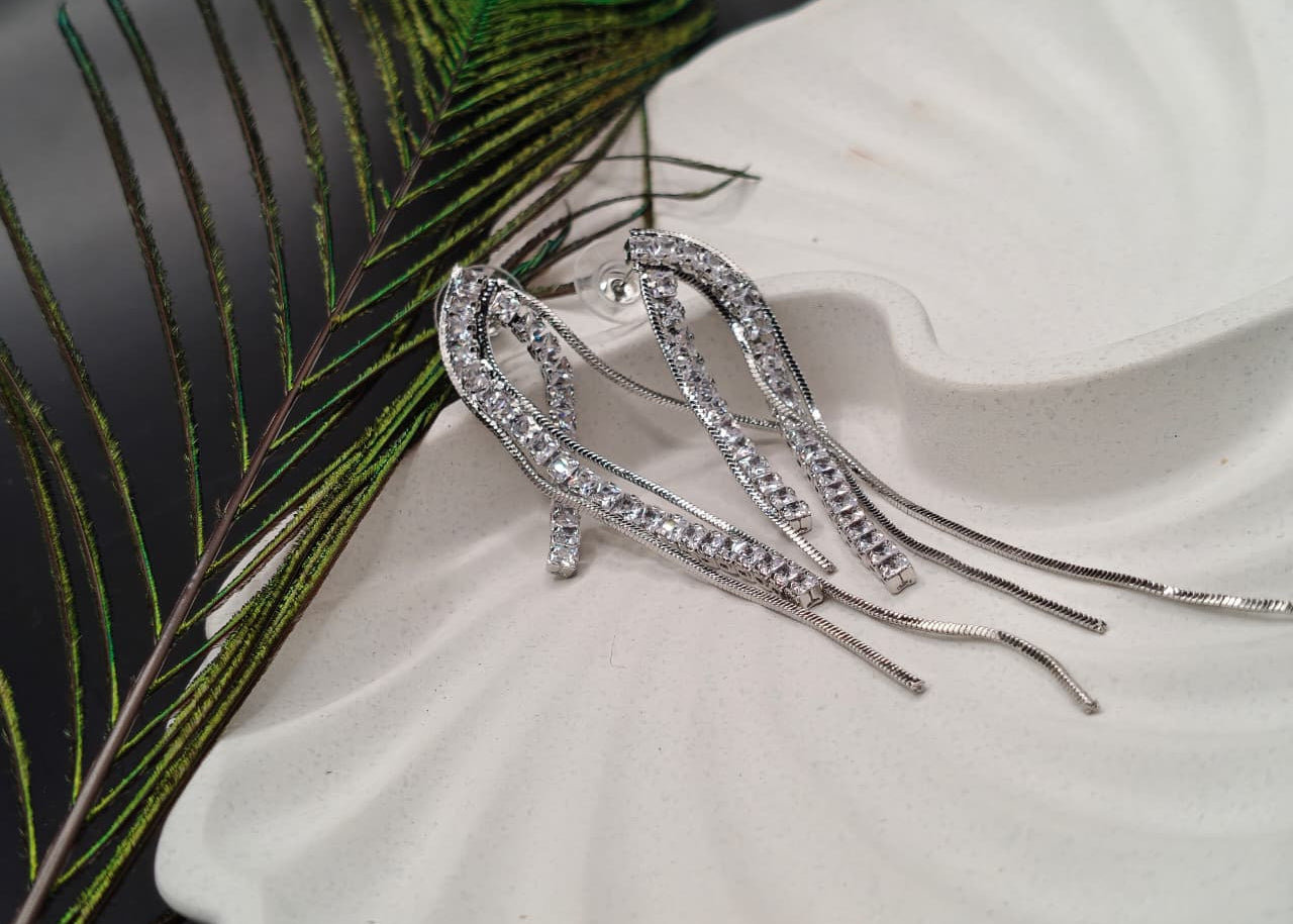 Aurora Stream Diamond Illusion Earrings