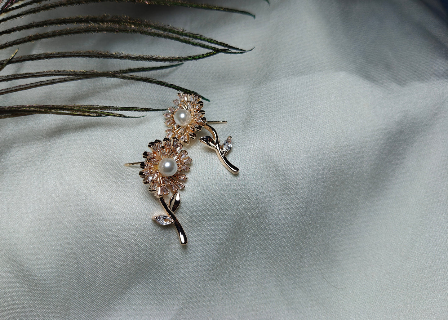 Classic Diamond Cluster Stud Earrings