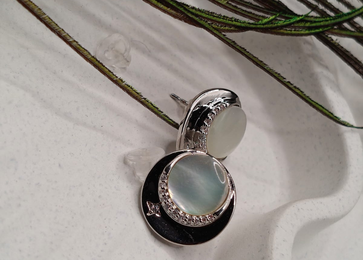 Sparkling Bow and Pearl Halo Drop Earrings