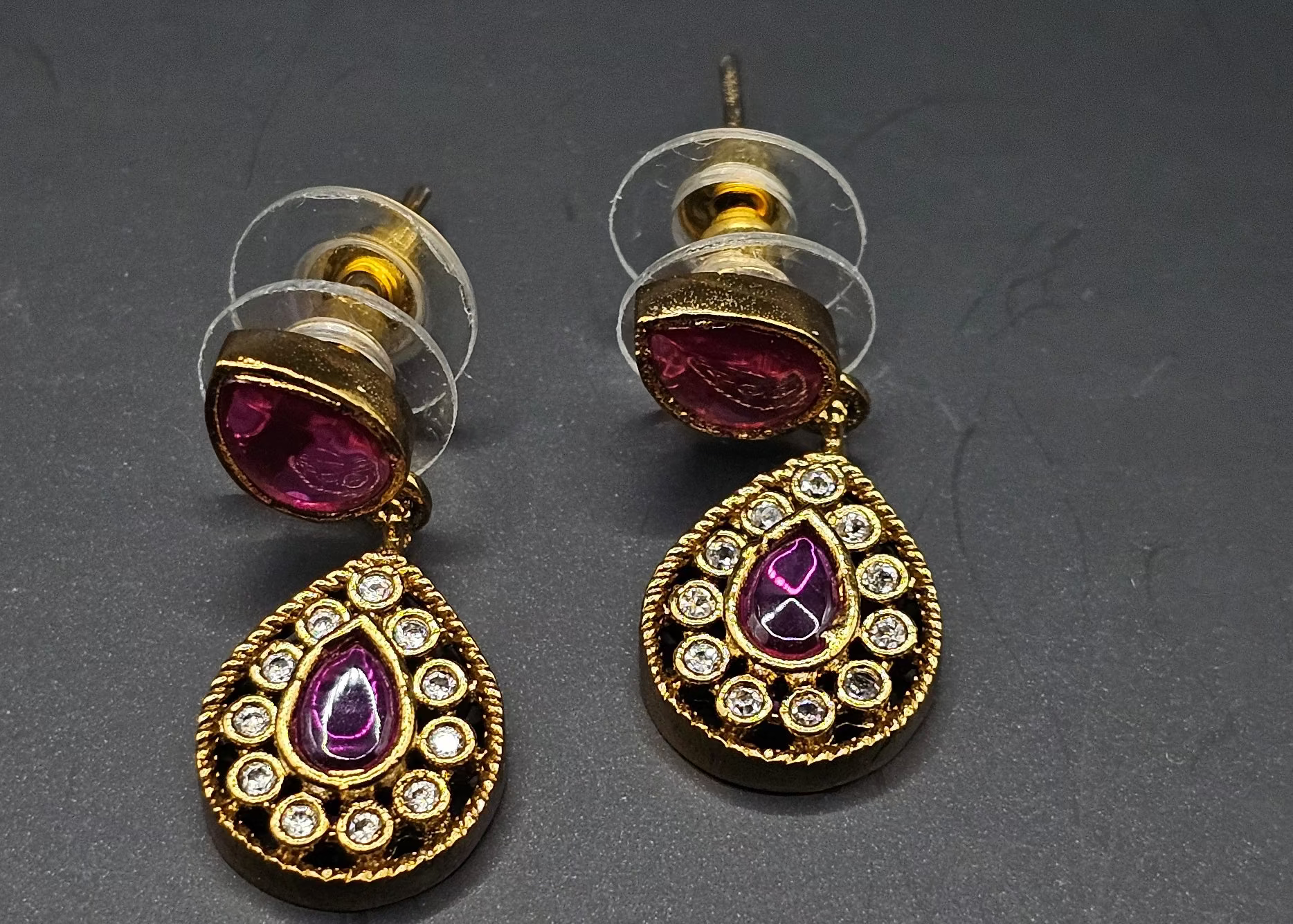 Golden & American diamond Fushion choker - temple jewellery