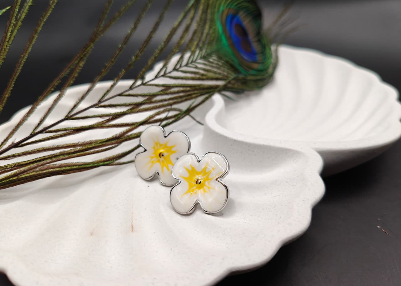 Vibrant Clover Enamel Earrings - Pick Your Pop