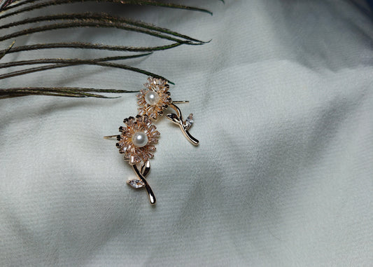 Classic Diamond Cluster Stud Earrings