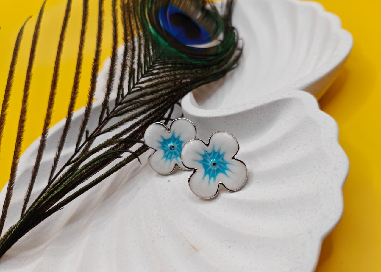 Vibrant Clover Enamel Earrings - Pick Your Pop