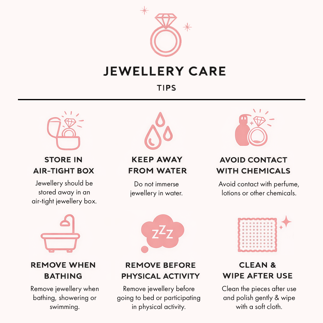 Blush Infinity Rose Crystal Necklace Set